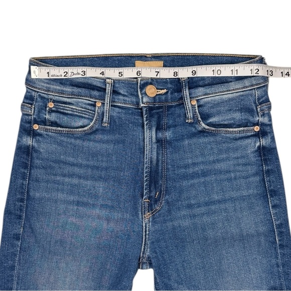 MOTHER Mid Rise Dazzler Ankle Fray 25 Opposites Attract Stretch Retail $238 - Picture 8 of 10